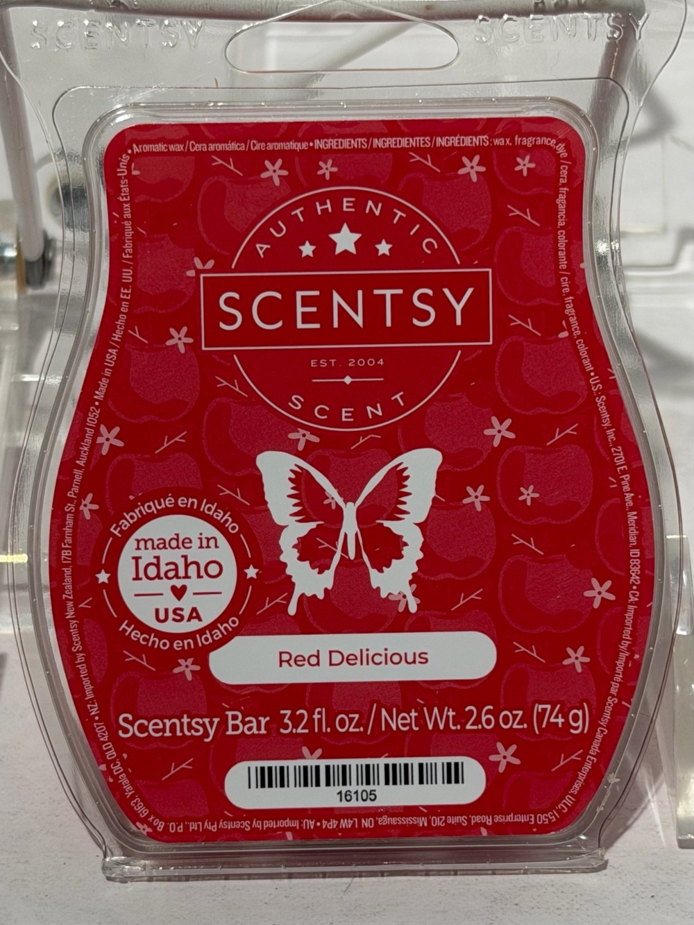 Scentsy Wax Bar Bars Red Delicious HTF RARE Discontinued - NEW!